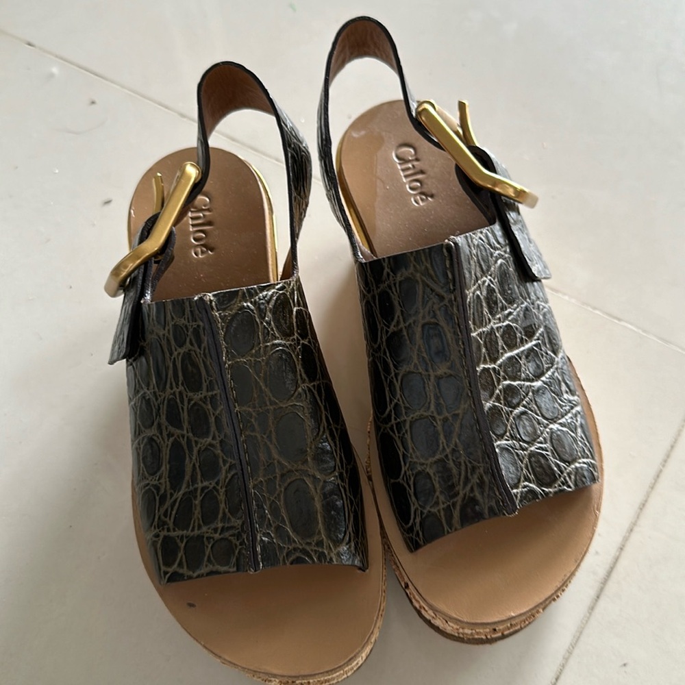 Chloe platform sandals size-35